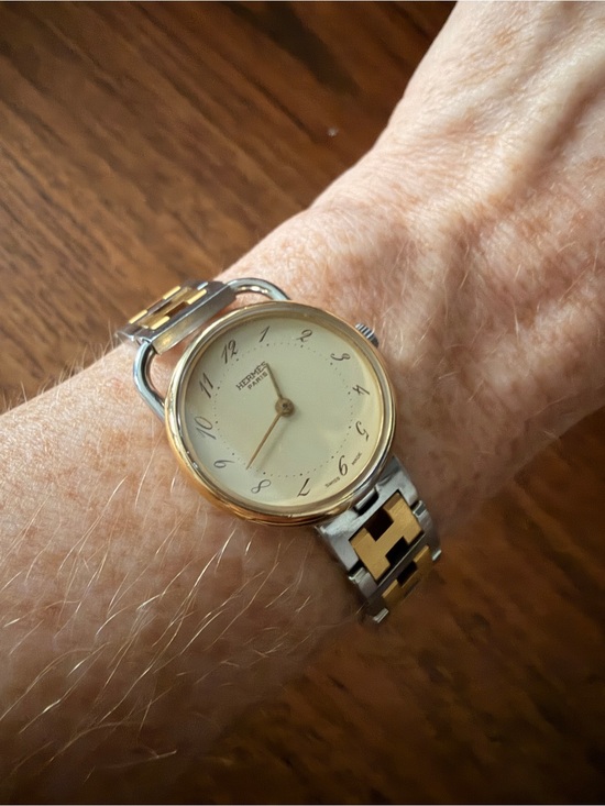 Hermes Accessories - Hermes Arceau Ladies Watch Two-Tone
